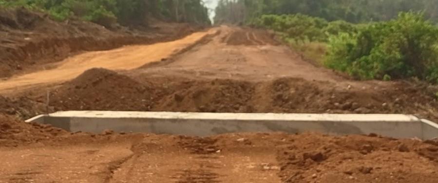 Feeder road construction project in Ghana by BAFLA